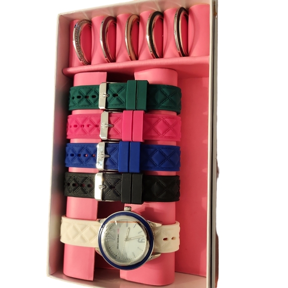 Isaac Mizrahi Live Watch Set colorful Gift Set Holiday Gift With Box - Picture 2 of 9